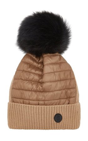 Babet Fur-Trimmed Quilted Shell And Wool-Blend Beanie By Bogner | Moda Operandi