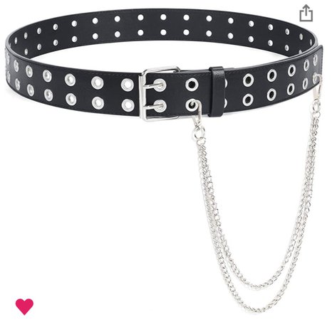 studded belt with chain