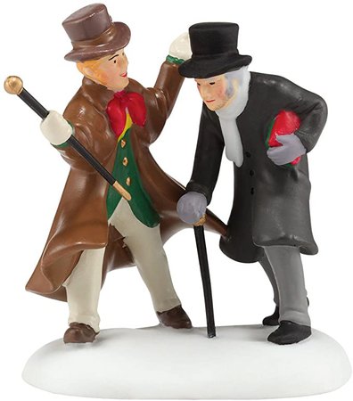 Amazon.com: Department 56 Dickens Christmas Carol Village A Humbug Uncle Accessory, 2.95 inch: Home & Kitchen