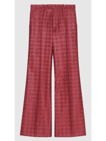 Gucci Tweed Red Pants