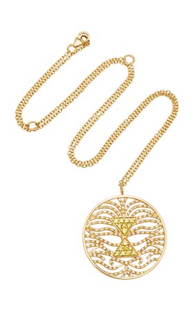 Tau 18K Gold Diamond Neckace by Misahara | Moda Operandi