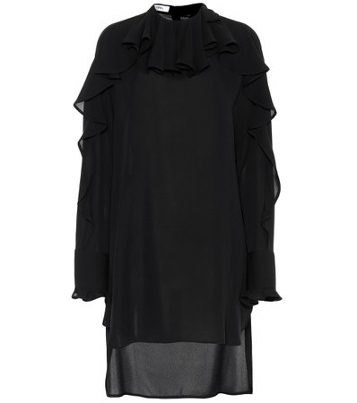 Ruffled Silk Dress - Valentino | mytheresa