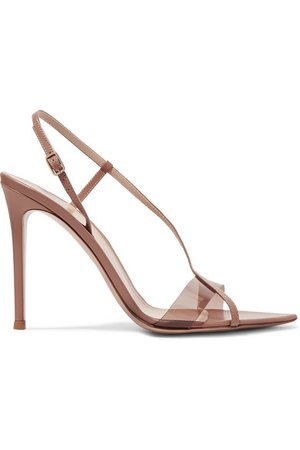 Gianvito Rossi | 105 leather and PVC sandals | NET-A-PORTER.COM