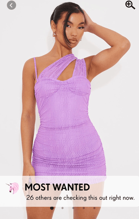 purple boohoo dress