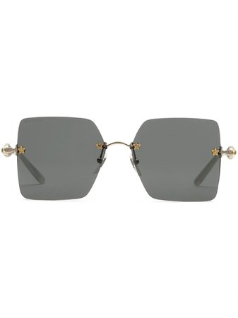 Gucci Eyewear square-frame tinted sunglasses 610402I3330 - Farfetch