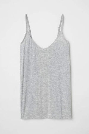 Jersey Camisole Top - Gray