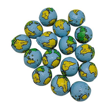 Chocolate Earth Balls - 3 LB (approximately 70 Pieces Per Pound) - Individually Wrapped - Sealed in Resealable Candy Bag - Decorative Bulk Filler Chocolate Candies - Walmart.com