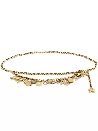 CHANEL Pre-Owned 1994 Icon Charms Chain Belt - Farfetch