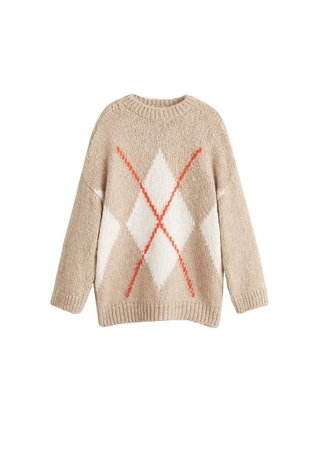 MANGO Rhombus design sweater