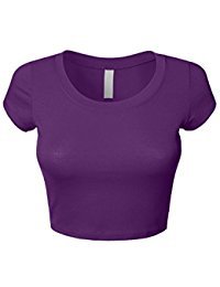 Amazon.com: purple crop top: Clothing, Shoes & Jewelry