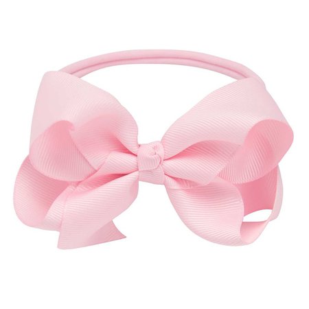 Elegant Baby Pale Pink Baby Girl Hair Bow Headband – Mon Beau Bebe