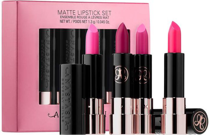 Pink Matte Mini Lipstick Set