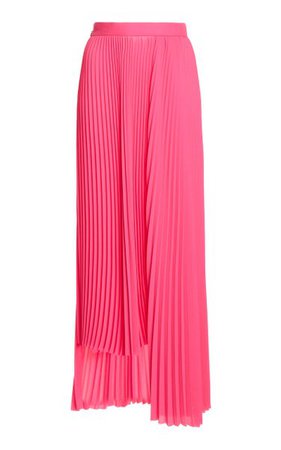 Asymmetric Pleated Georgette Skirt By Balenciaga | Moda Operandi