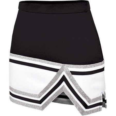 Black & Silver Cheerleader Skirt