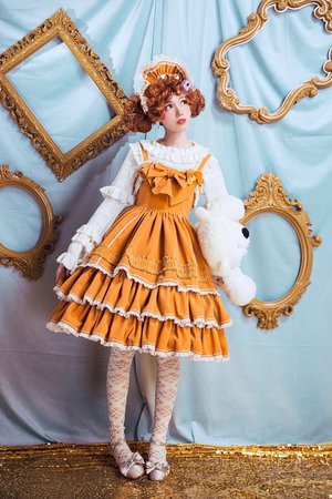 orange lolita dress