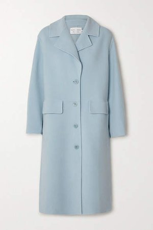 White Label - Wool-blend Coat - Sky blue