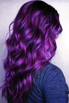 Deep purple hair