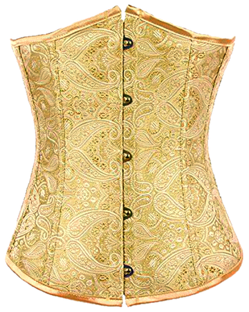 Gold corset PNG