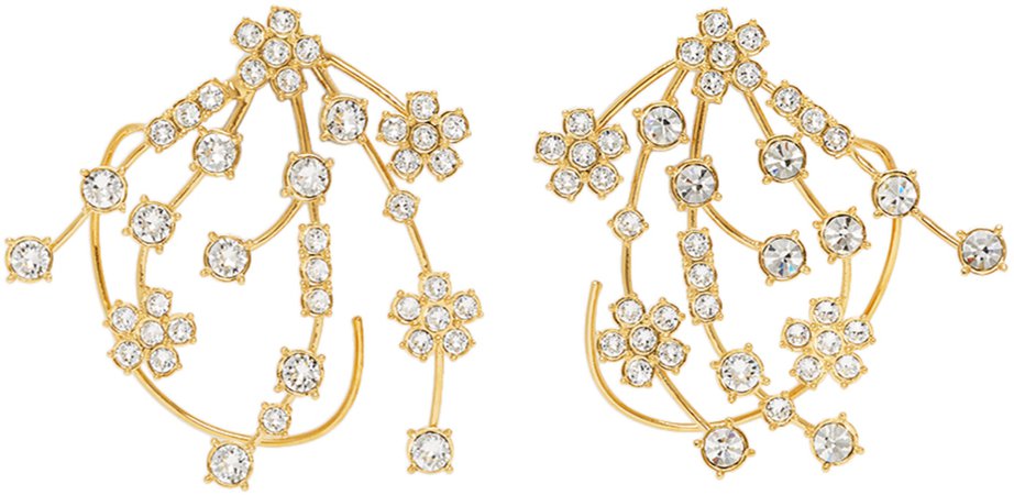 Gold Crystal Kismet Earrings