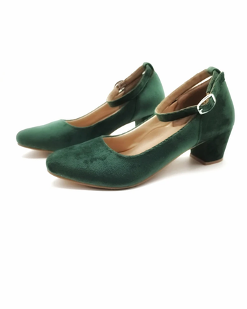Forest green heels