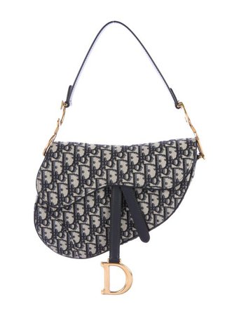 Christian Dior 2018 Oblique Saddle Bag - Handbags - CHR131558 | The RealReal