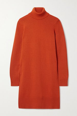 Tomato red Cashmere turtleneck dress | Michael Kors Collection | NET-A-PORTER
