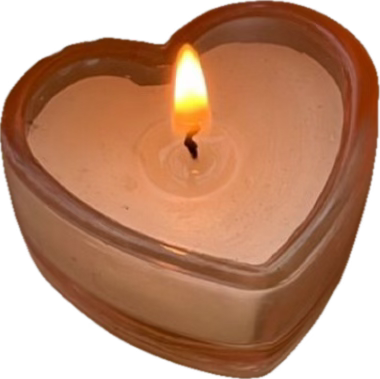 heart candle