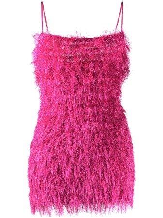 Laneus Fur-Trimmed Mini Dress Ss20 | Farfetch.com