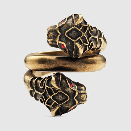 Undefined Undefined Tiger head ring | GUCCI® US