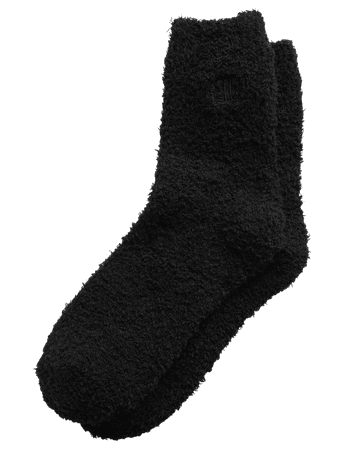 Fuzzy Crew Socks black