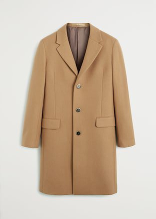 Tailored lapels wool coat - Men | Mango Man United Kingdom