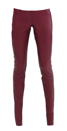 red leather pants straight leg