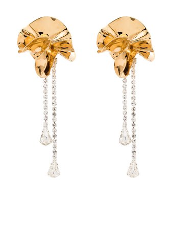 Sterling King crystal drop statement earrings gold & silver SK5208 - Farfetch
