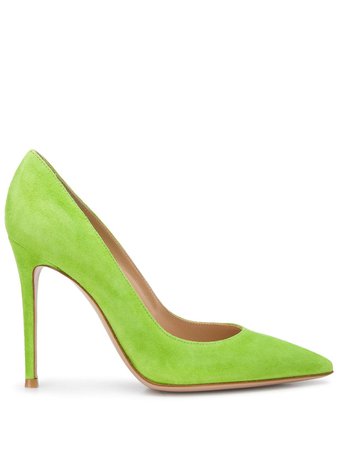 Gianvito Rossi Textured Pointed Toe Pumps Ss20 | Farfetch.com