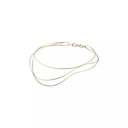 Elsa Peretti® Wave necklace in 18k gold. | Tiffany & Co.