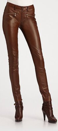 b2c5b7fbf8f342470bf125350230612f--brown-leather-pants-brown-jeans.jpg (235×528)