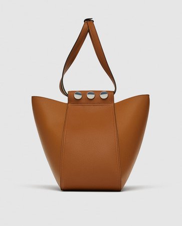 BUCKET BAG WITH STUDDED DETAIL - View all-BAGS-WOMAN | ZARA United Kingdom