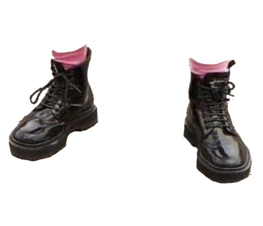 boots pink socks