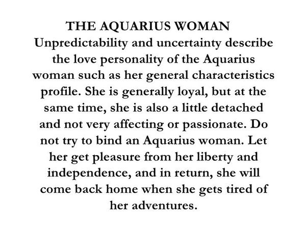 characteristics of aquarius woman - Google Search