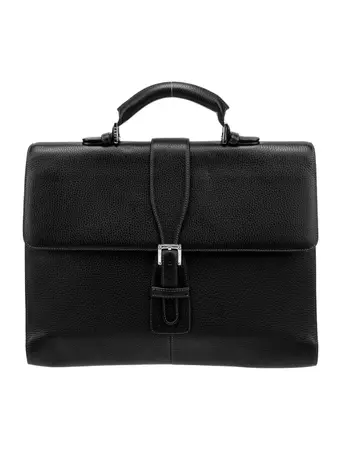 Loewe Leather Briefcase - Black Briefcases, Bags - LOW53726 | The RealReal