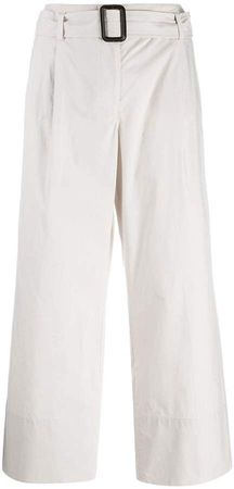 'S belted cropped chinos