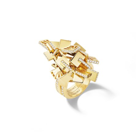 Skyline transformable ring Yellow Gold - 084599 - Chaumet