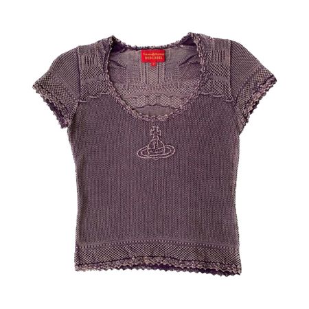 Vivienne Westwood purple knit top