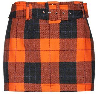 Orange Plaid Skirt - ShopStyle