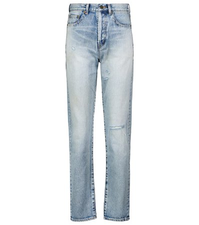 SAINT LAURENT High-rise slim jeans