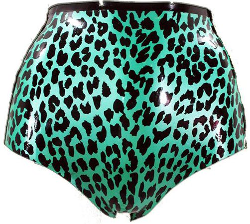 Leopard Print Latex High Waisted Booty Shorts – Venus Prototype Latex
