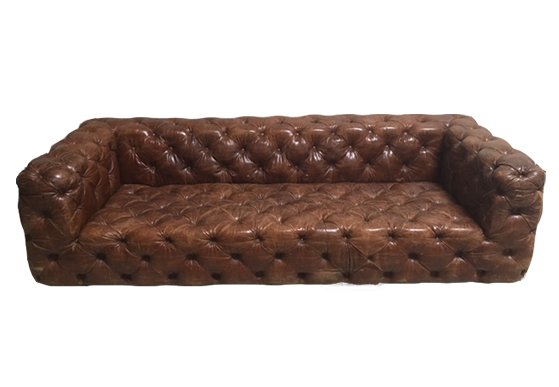 Jameson Sofa - Brown Leather Sofa | ArchiveRentals