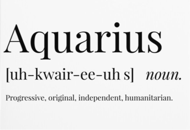Aquarius definition
