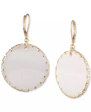 lonna & lilly Gold-Tone & Colored Disc Drop Earrings & Reviews - Earrings - Jewelry & Watches - Macy's