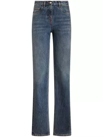 ETRO high-rise logo-embroidered straight-leg Jeans - Farfetch
